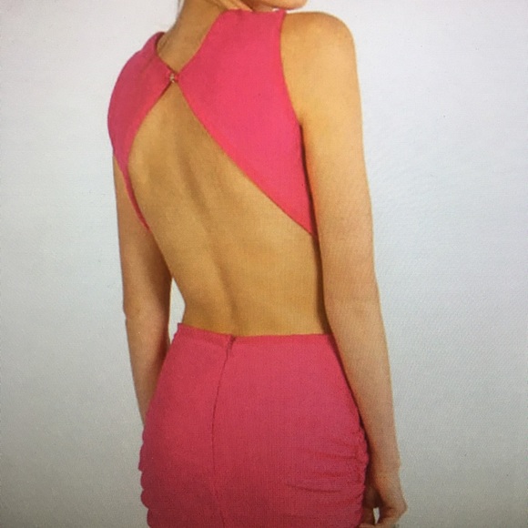 Hot pink, short dress. - Picture 3 of 4